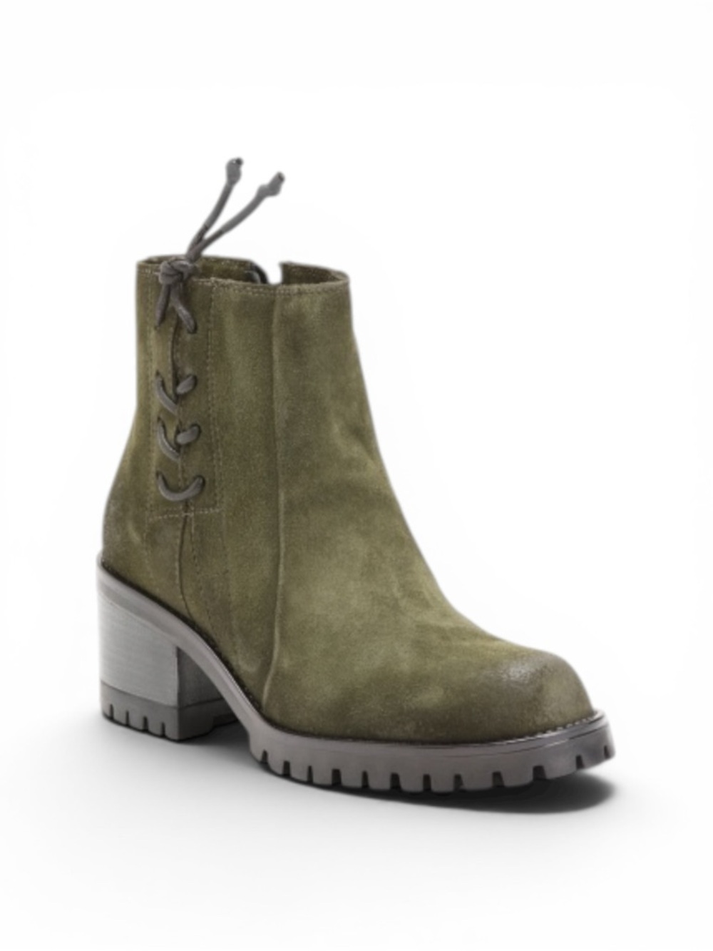 Miz Mooz Maiden Womens Green Suede Zipper Ankle & Booties Boots Size 40